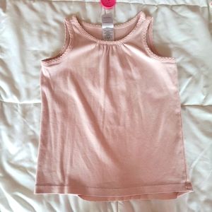 Hanna Andersson light pink 💗 tank top shirt size 110 5 5t